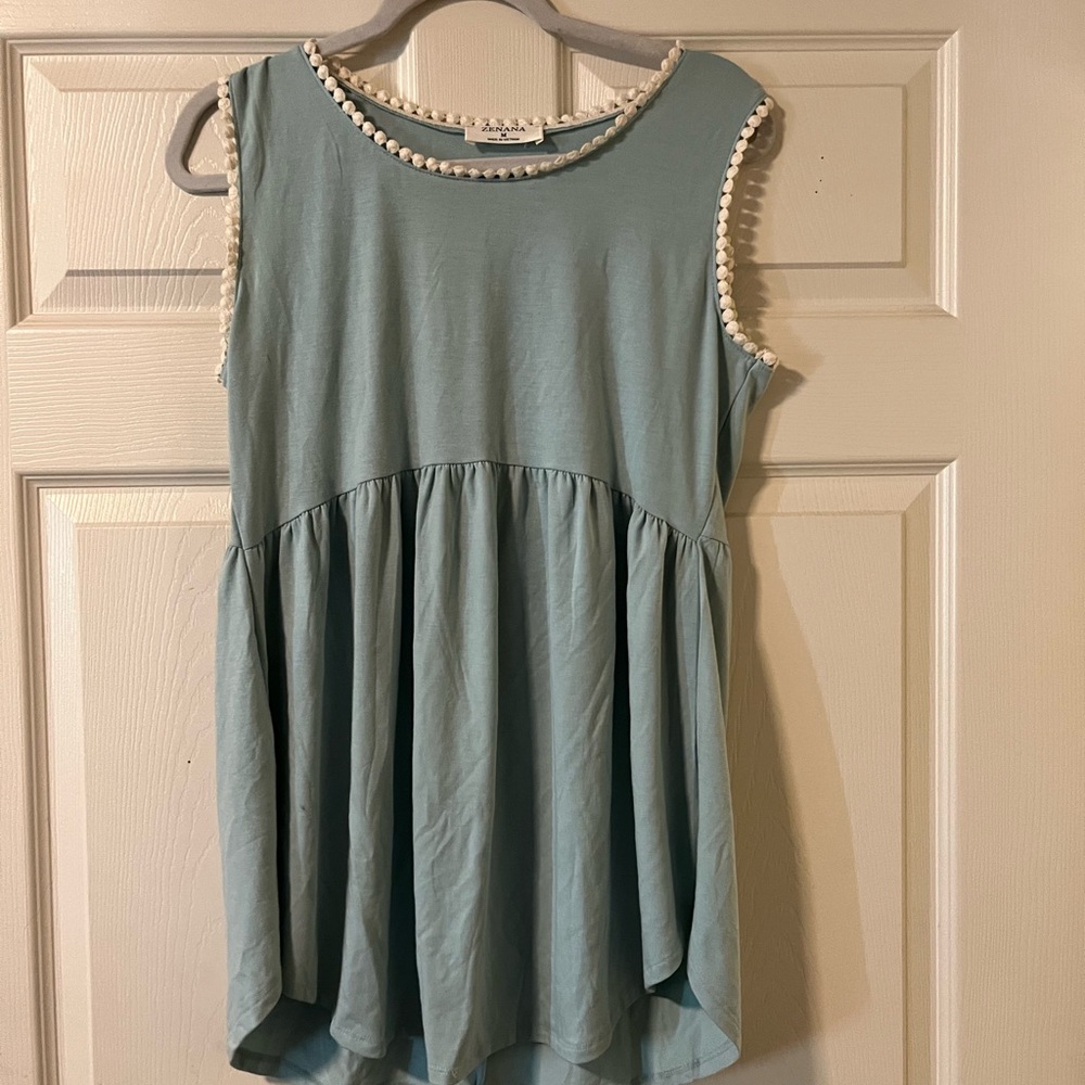 Zenana Outfitters Light Blue shirt